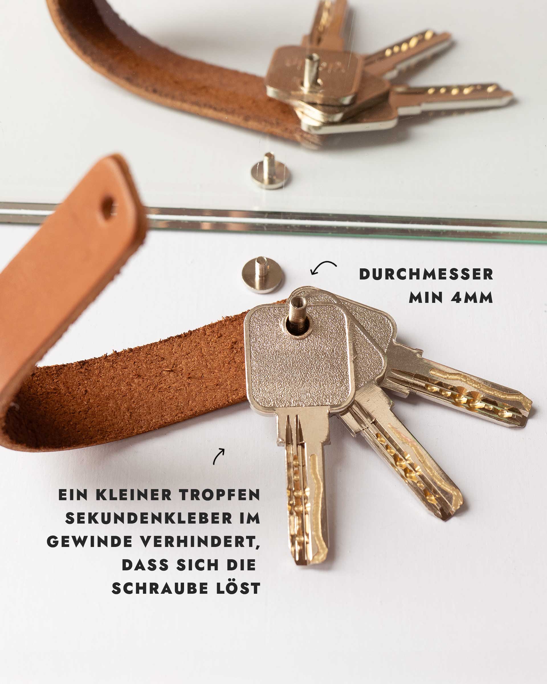 Schlüsselanhänger BEN (mit Schraube)