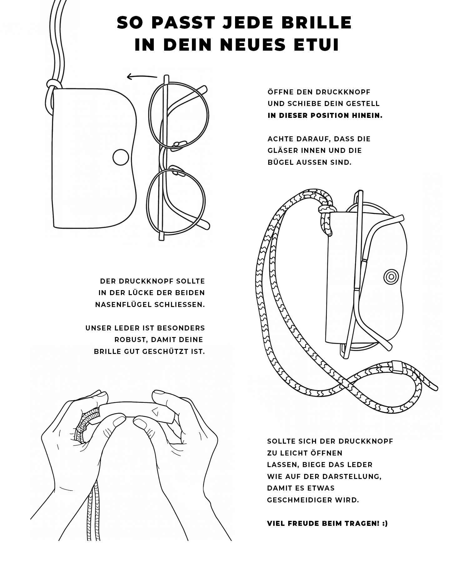 Brillenetui SUN zum Umhängen