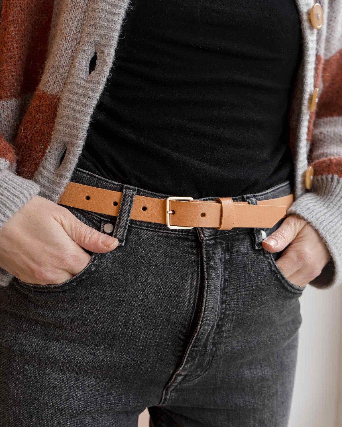 Produktbild von NK Belt Damen Ledergürtel 12mm - Rindsleder Made In