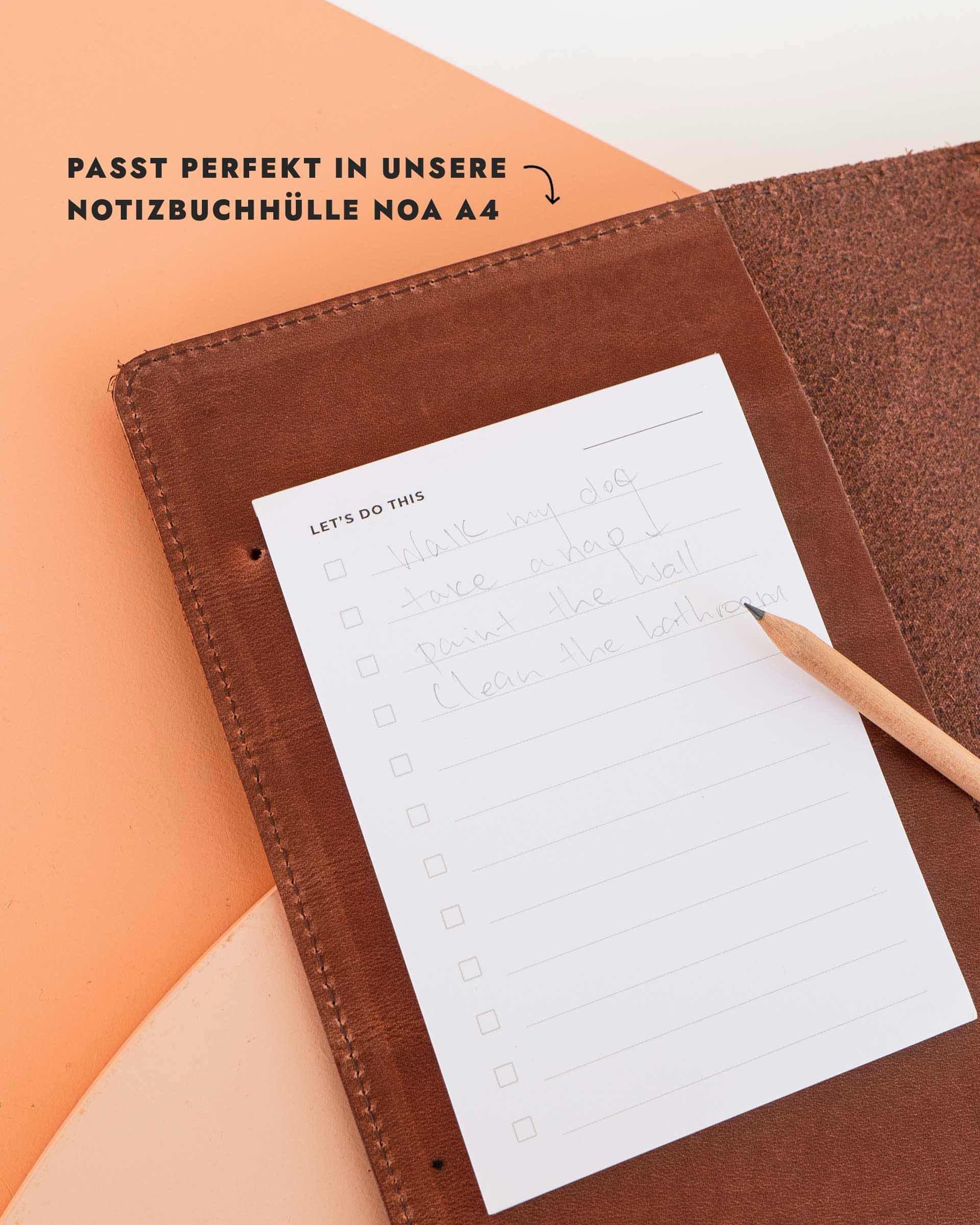 NOTIZBLOCK A6 (PASSEND FÜR NOA A4)