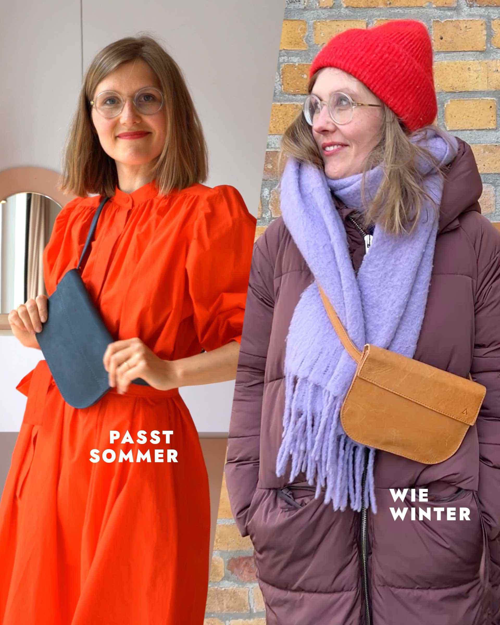 Crossbody Bag TEA | cognac geölt (Sofort versandbereit)