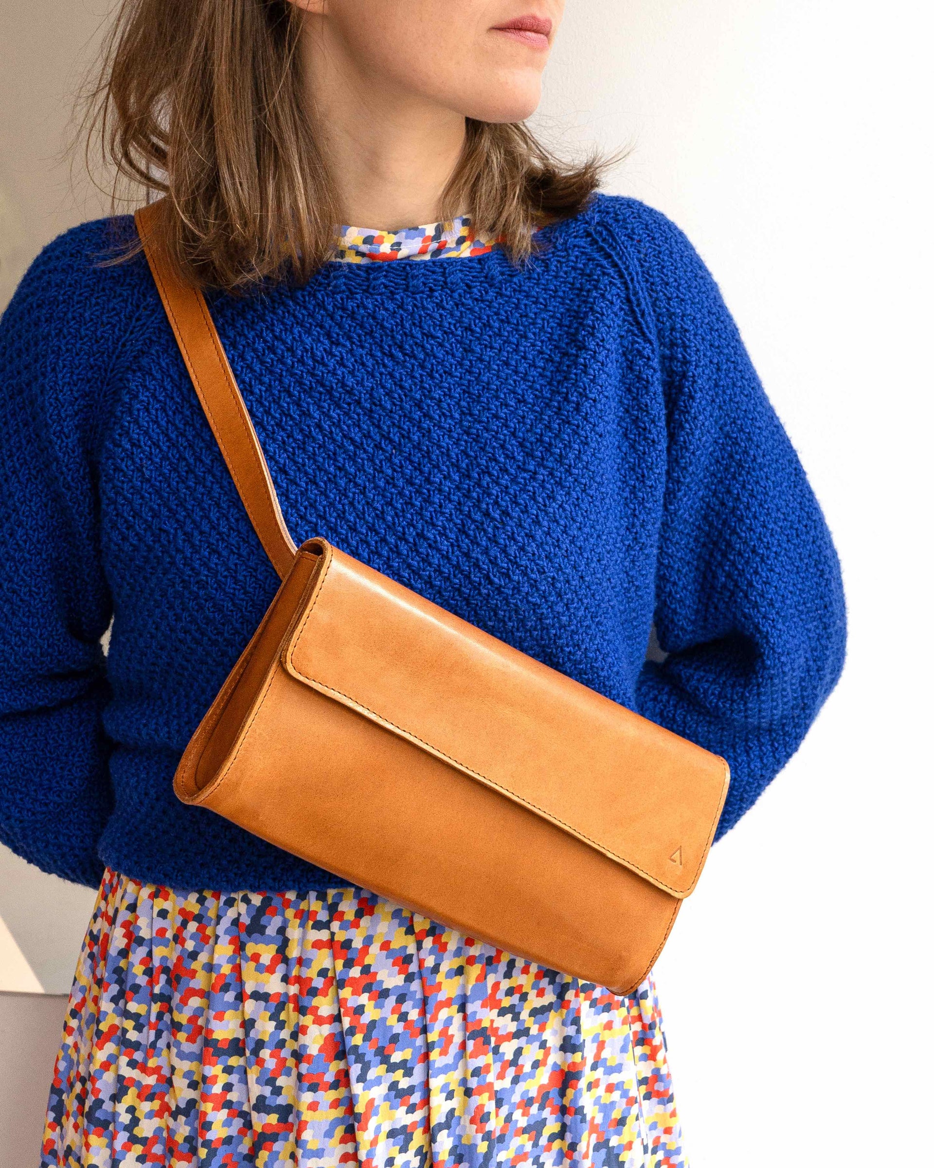 Crossbody Bag SIA large aus Naturleder