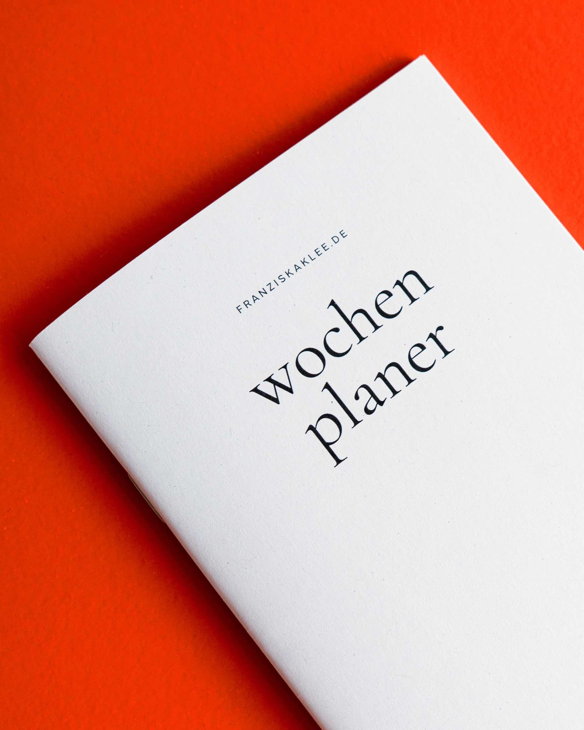 WOCHENPLANER A5
