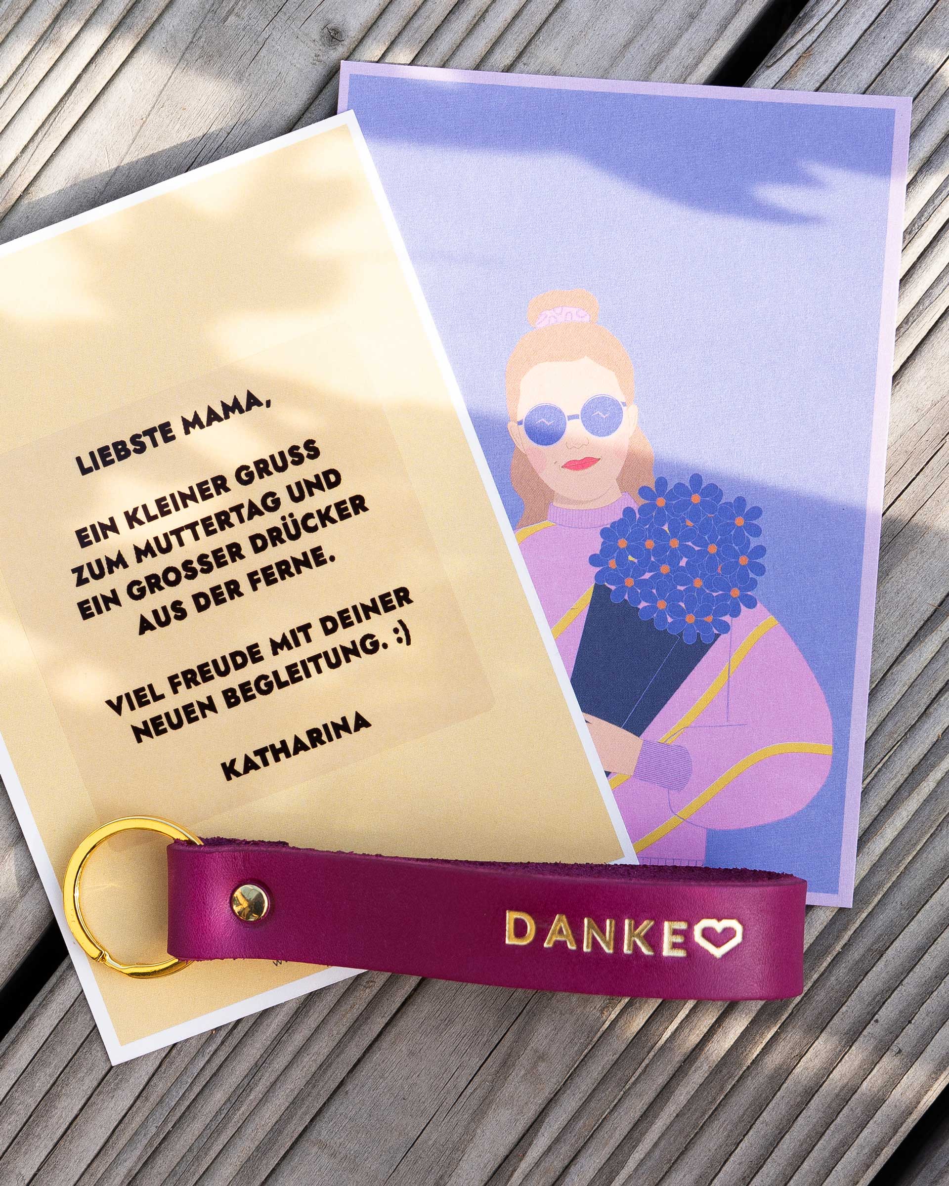 Persönliche Grußkarte (mit Wunschtext)