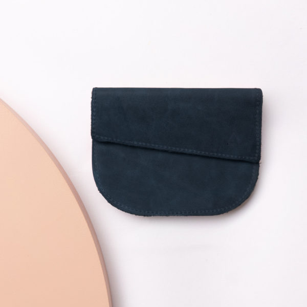 Portemonnaie UNA in dunkelblau aus nachhaltigem Naturleder