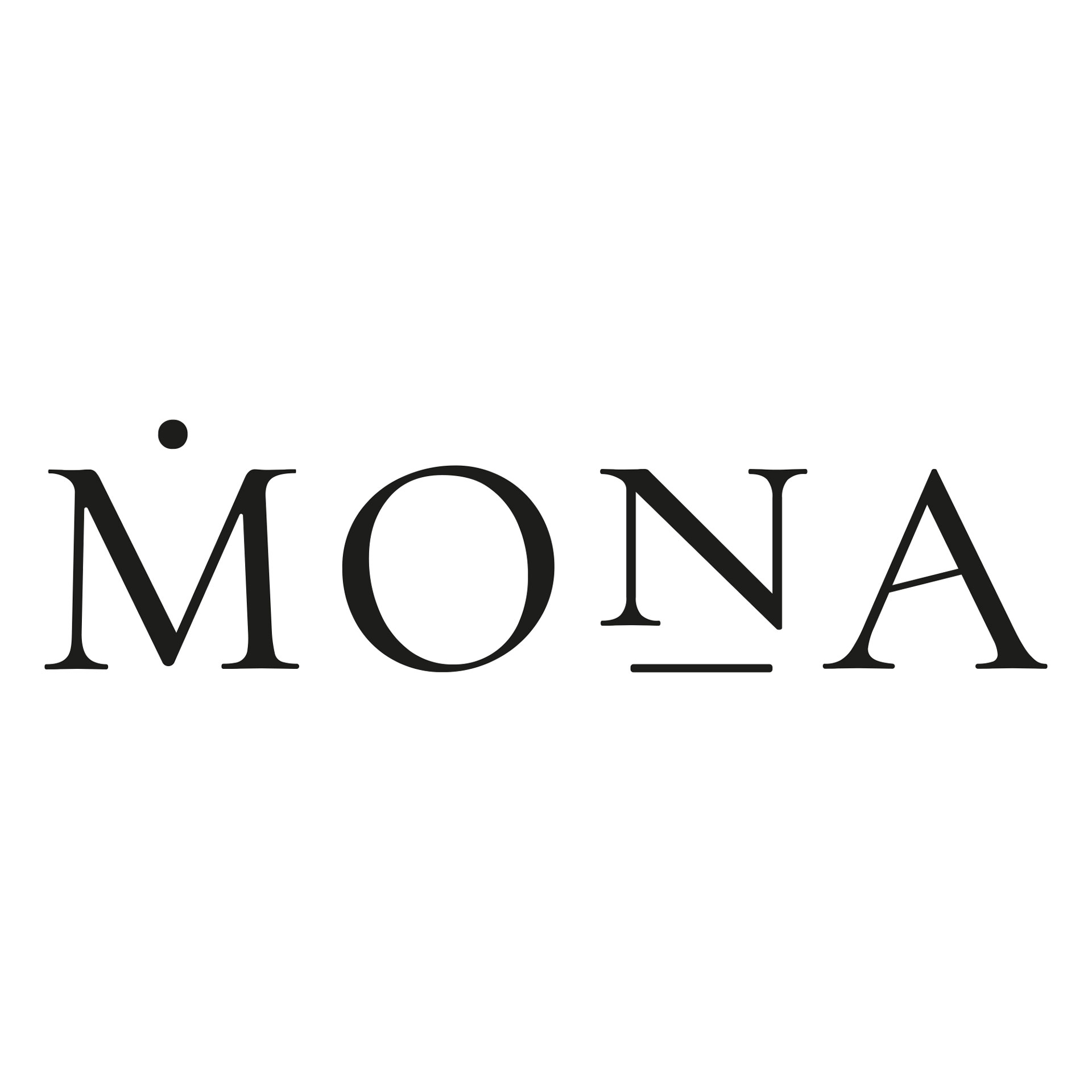 Das Logo der Grafikdesignerin Mona Wingerter.