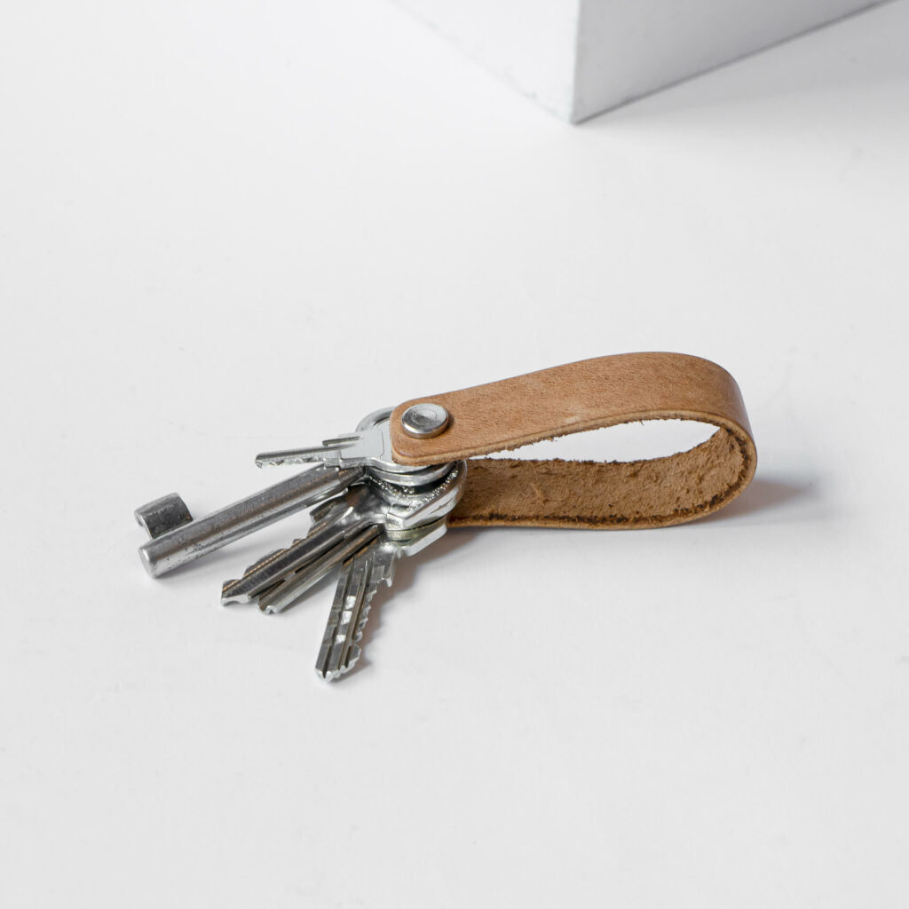 Schlüsselband aus Leder ❤️ mit deinem Wunschtext