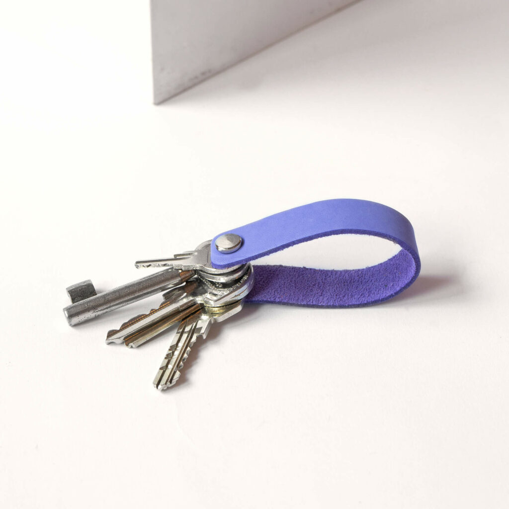 Schlüsselband aus Leder ❤️ mit deinem Wunschtext