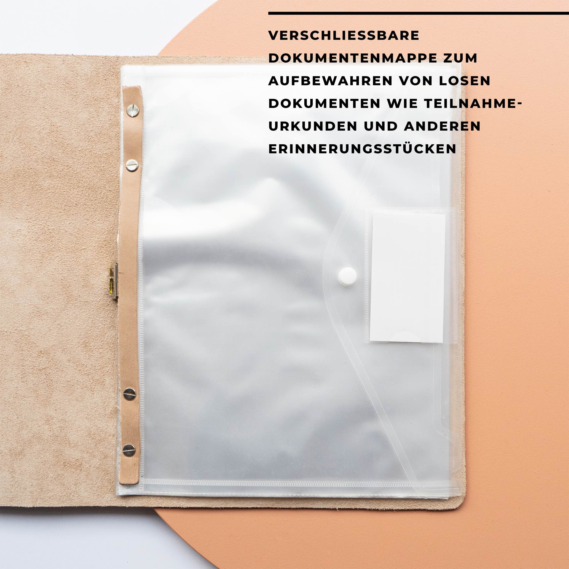 Stammbuch-Zeugnismappe-A5-Franziska-Klee-Naturleder-lefa-dokumentenmappe-mit-text